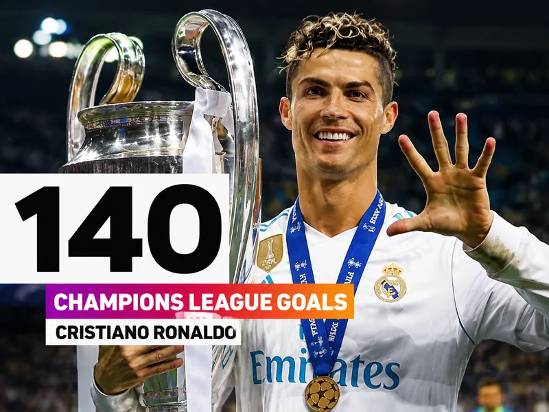 Cristiano Ronaldo là cầu thủ ghi nhiều bàn nhất lịch sử Champions League với 140 pha lập công